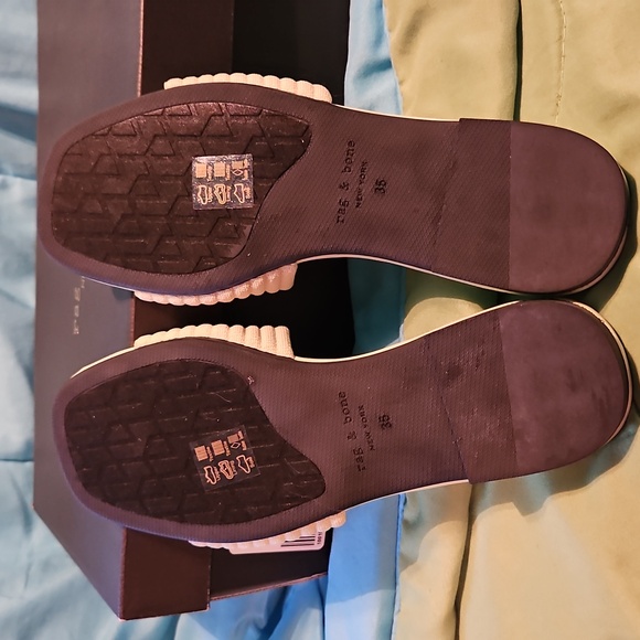 Rag & Bone Beige Slide Sandals - Picture 4 of 5